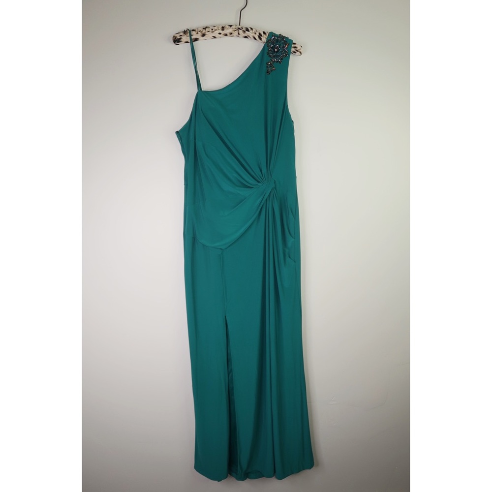 Adrianna Papell beaded one shoulder Gown